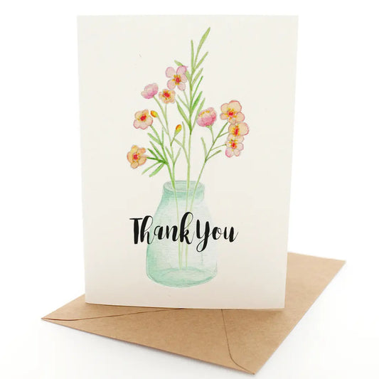 Greeting Card Geraldton Wax Thanks