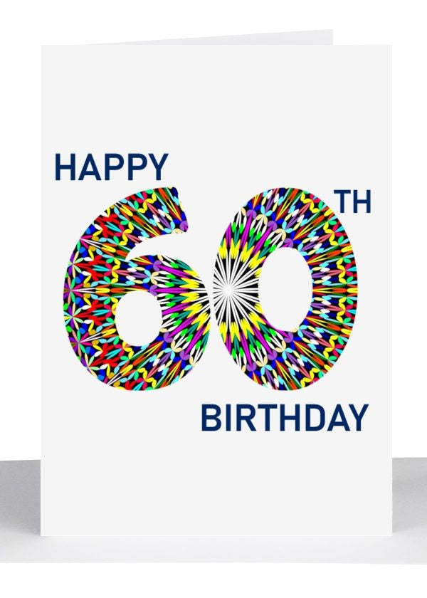 Age Birthday Card 60