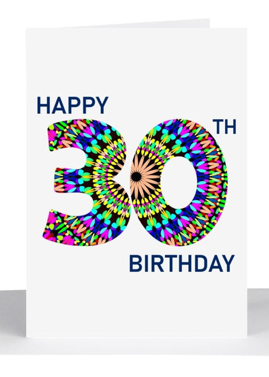 Age Birthday Card 30