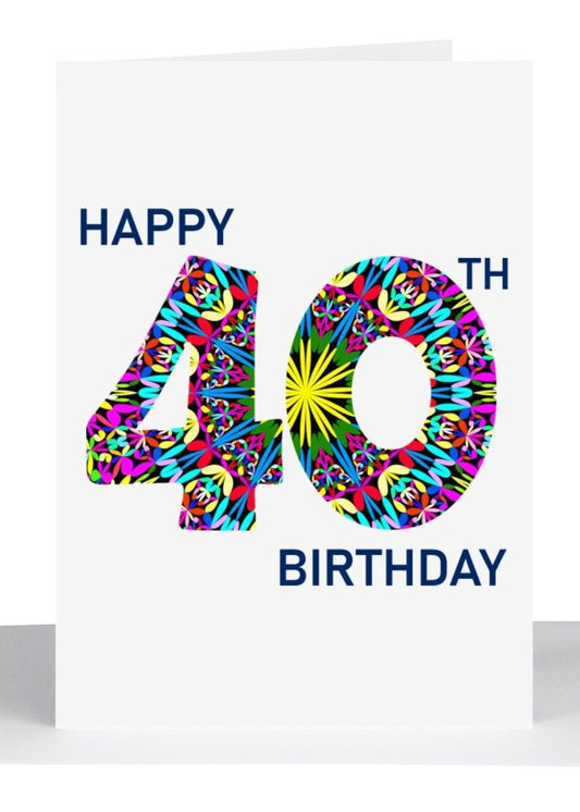 Age Birthday Card 40