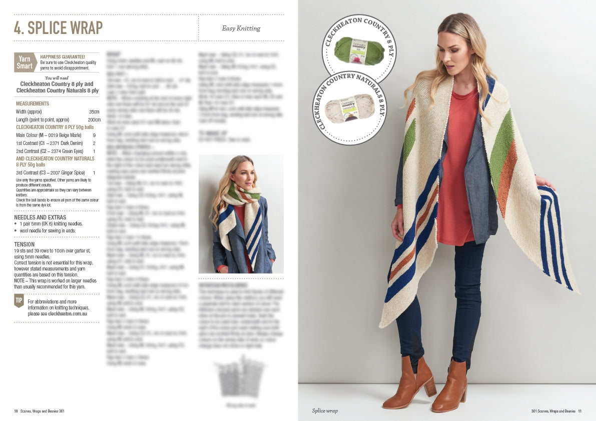 Pattern Scarves, Wraps & Beanies