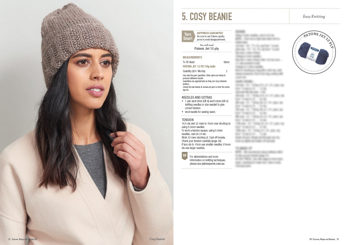 Pattern Scarves, Wraps & Beanies