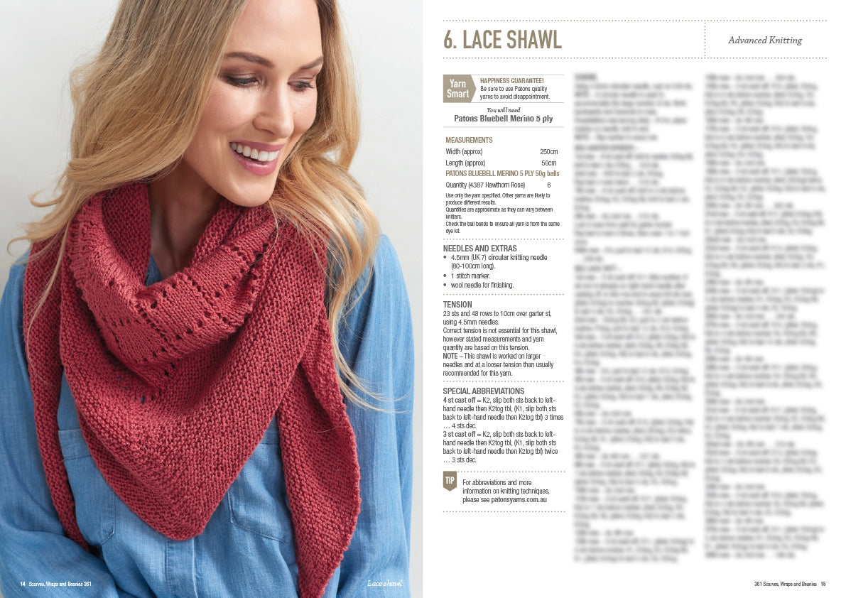 Pattern Scarves, Wraps & Beanies