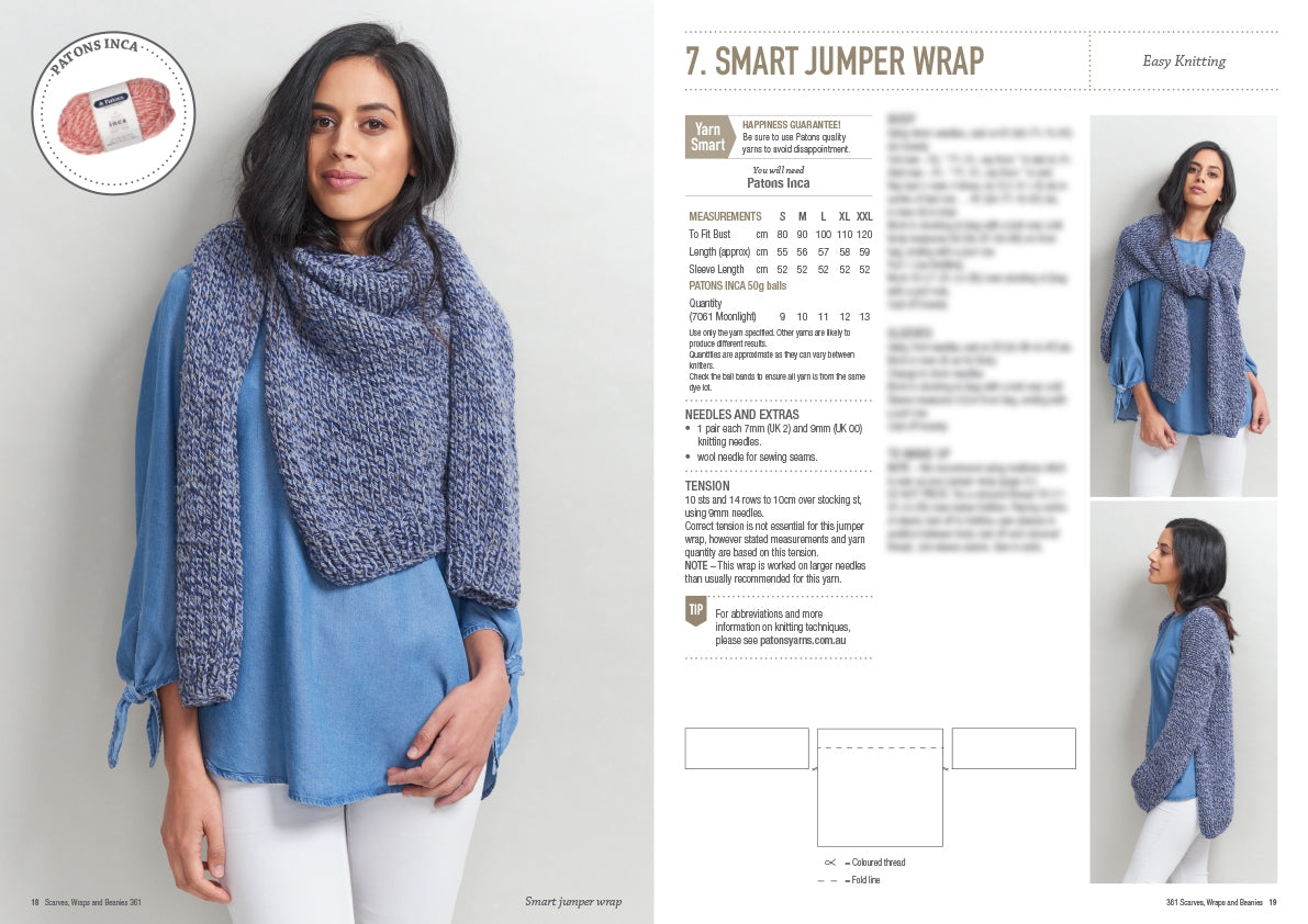 Pattern Scarves, Wraps & Beanies