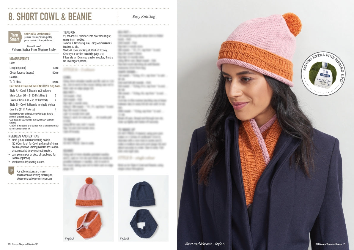 Pattern Scarves, Wraps & Beanies