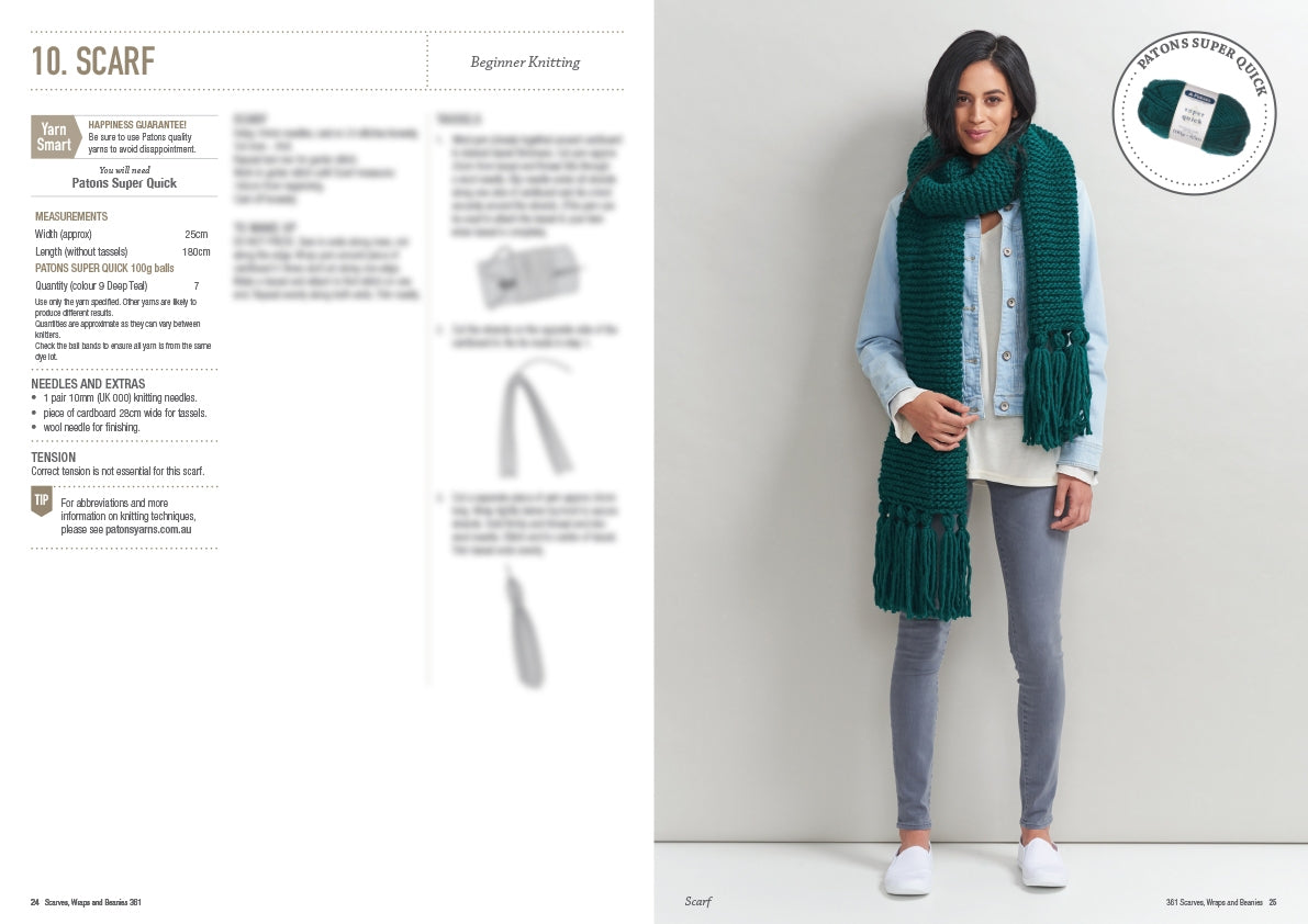 Pattern Scarves, Wraps & Beanies
