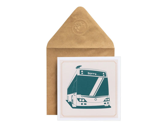 Greeting Card Sorry Bus