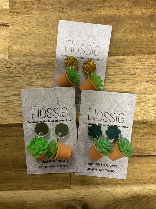 Earrings Potted Plants