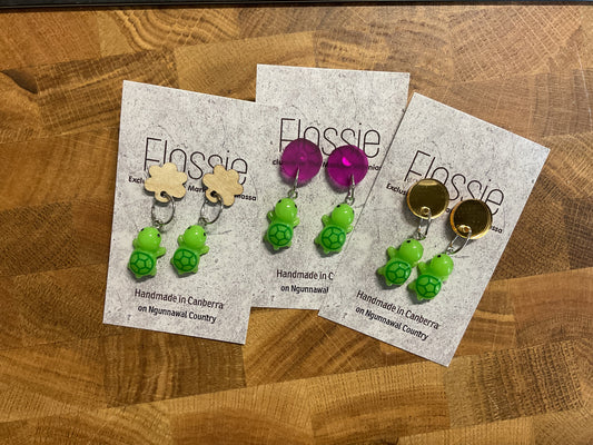 Earrings Turtles