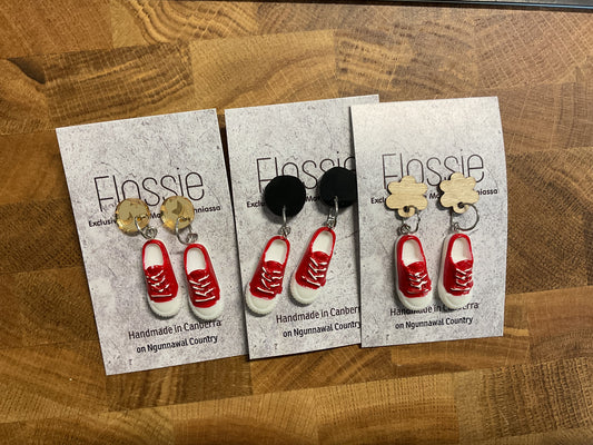 Earrings Red Sneakers
