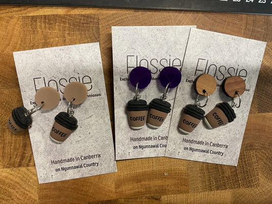 Earrings Coffee Cup