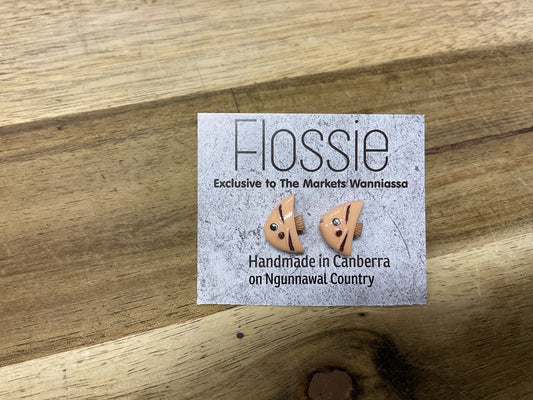 Earrings Angel Fish Studs