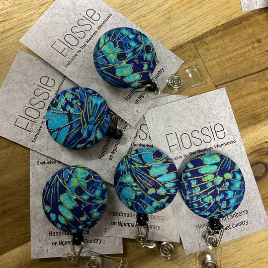 ID Reel Aqua Gold Print