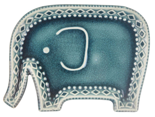 Elephant Plate Navy