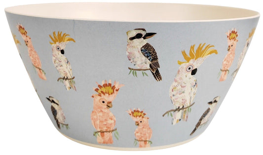 Australian Birds Salad Bowl Blue