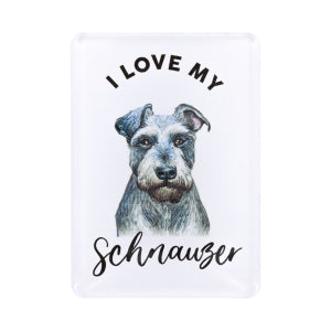 Pet Lovers Magnet I love My Schnauzer