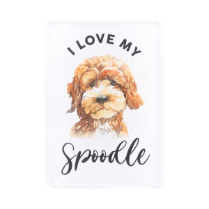 Pet Lovers Magnet I love My Spoodle