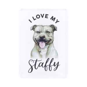 Pet Lovers Magnet I love My Staffy