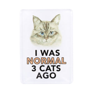 Pet Lovers Magnet I Was Normal 3 Cats Ago