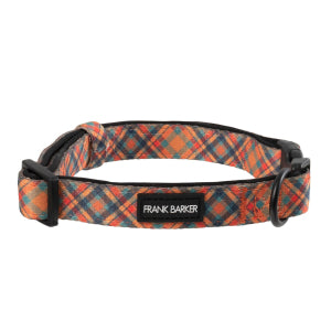 FB Collar Orange Plaid Large