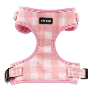 Pink Gingham Dog Harness - Large