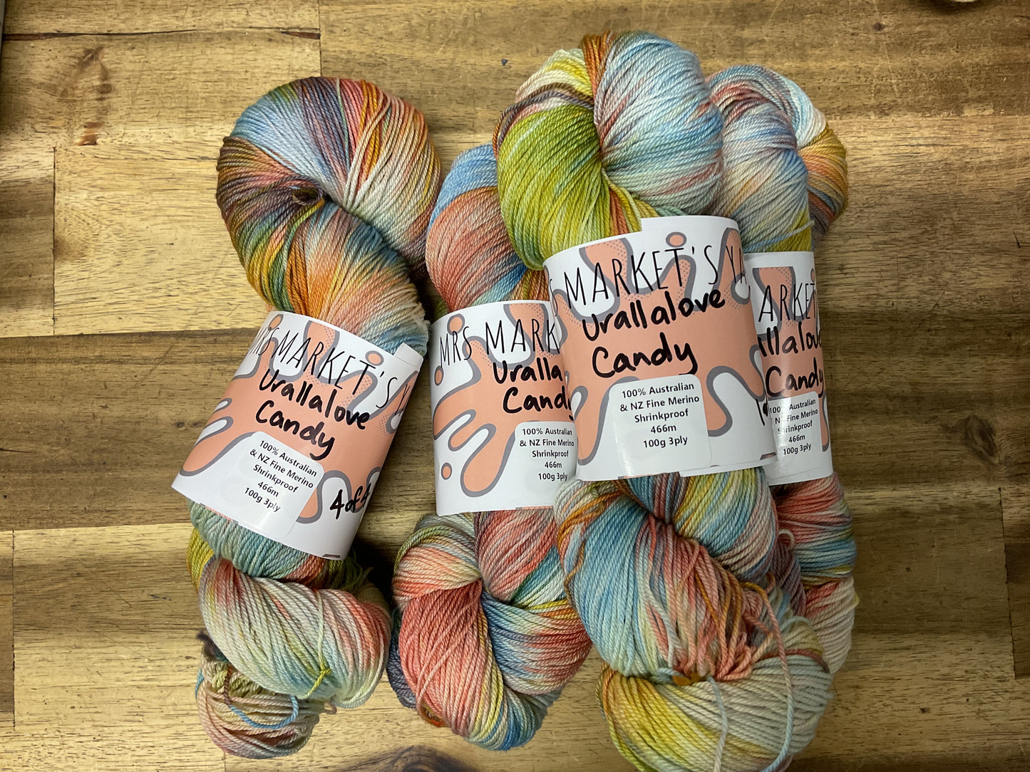 Mrs Markets Urallalove 3ply Hand dyed Yarn