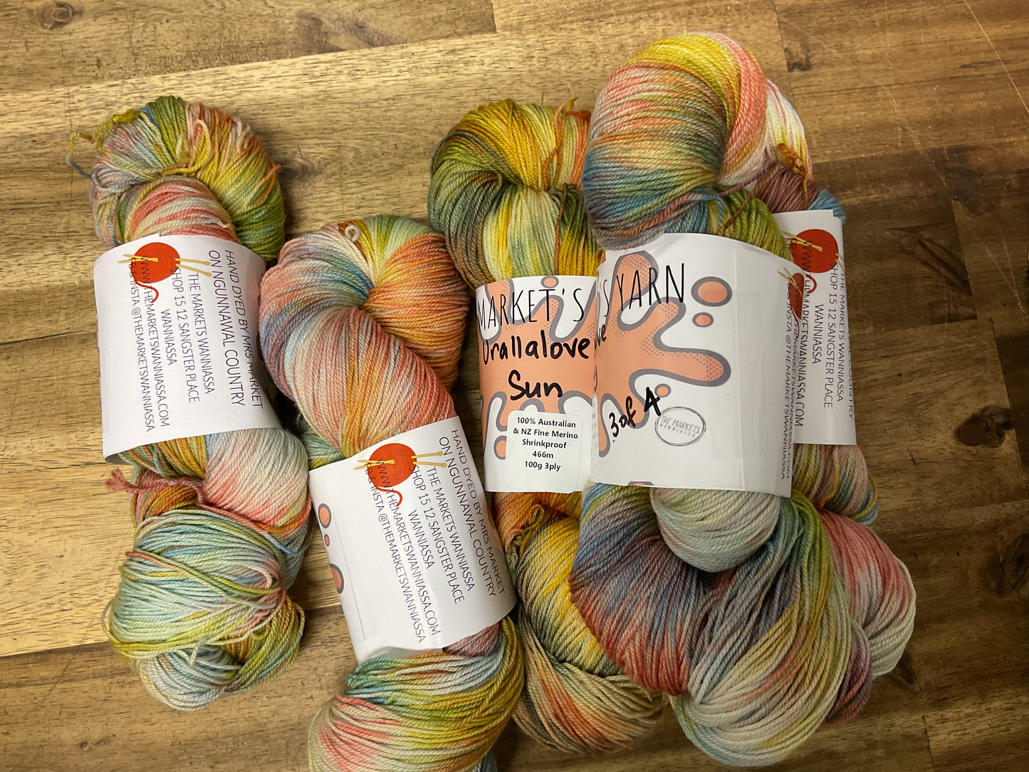 Mrs Markets Urallalove 3ply Hand dyed Yarn