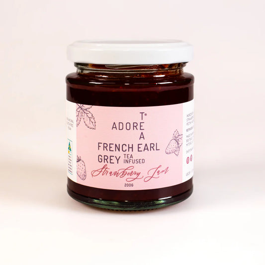 French Earl Grey Infused Strawberry Jam