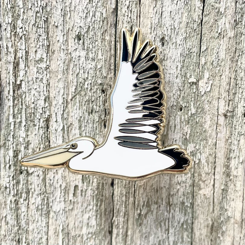*Pelican In Flight Enamel Pin