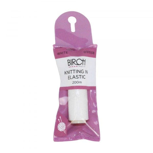 Birch Knitting Elastic White