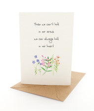 Greeting Card Wildflower Sympathy Quote
