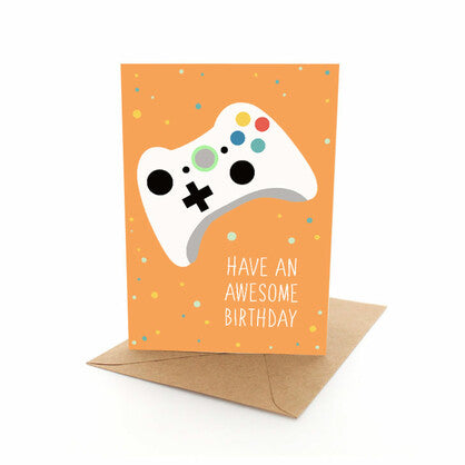 Greeting Card Birthday Gamer