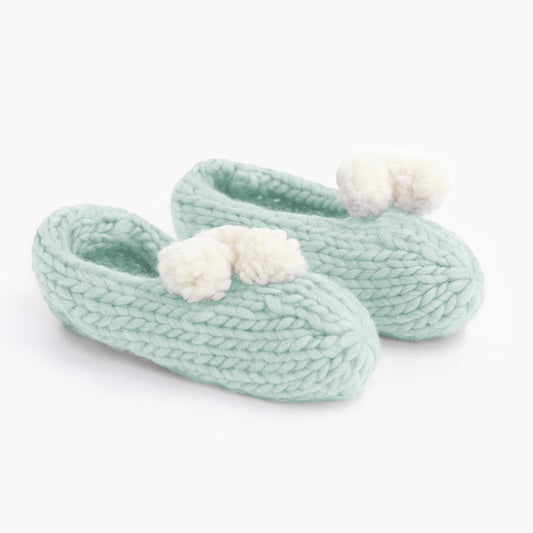 Knitting Kit - Lola Pom Slippers