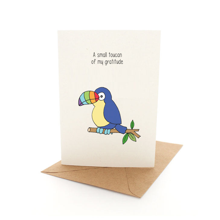 Greeting Card Punny Toucan