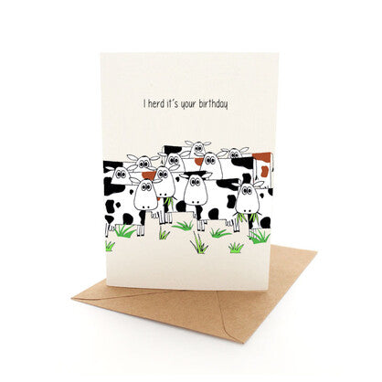 Greeting Card Punny Herd