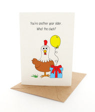 Greeting Card Punny Clucker