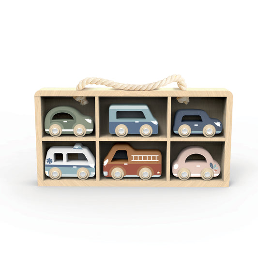 Car Display Case with Cars