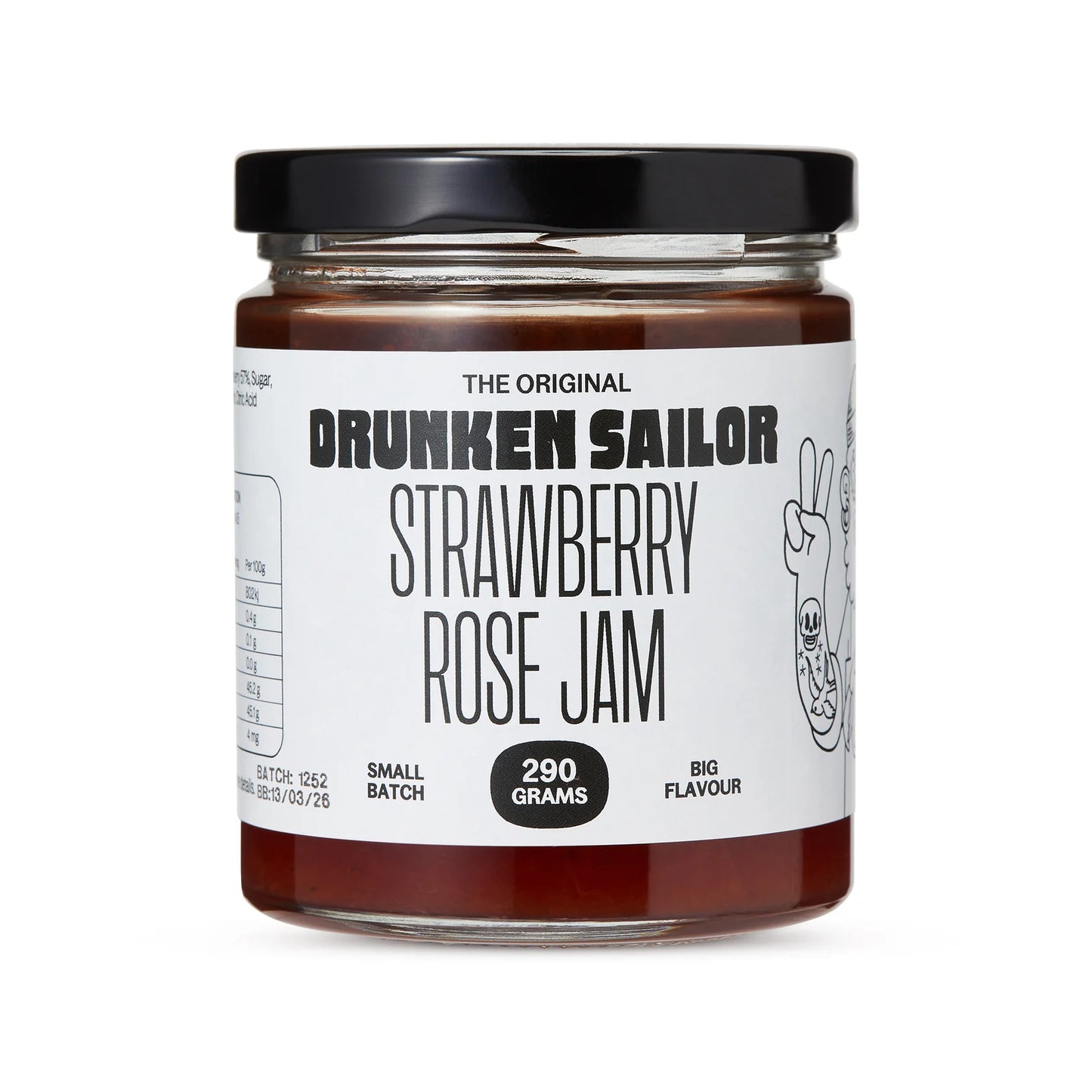 Strawberry & Rose Jam 290g