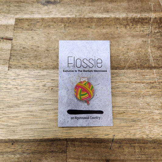 Cat in Yarn Ball E Pin