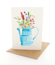 Greeting Card Thank You Watering Can