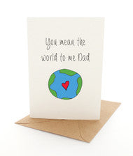 Father's Day Card - World to Me Dad