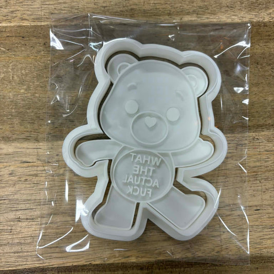 Rude Bear Cookie Cutter - What the Actual F*ck