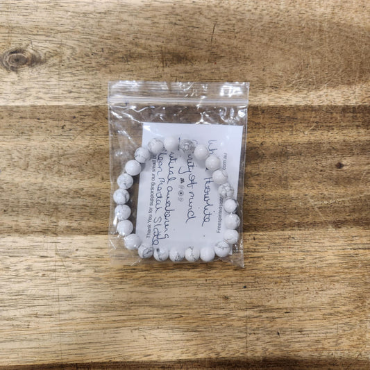 Beaded Bracelet - White Howlite
