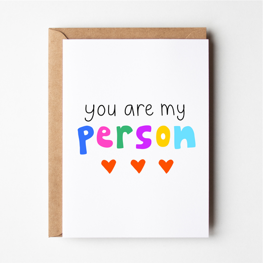 You are my person Card