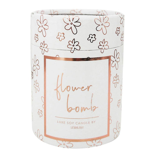 Wooden wick Candle - Flowerbomb - Rose Gold Luxe edition