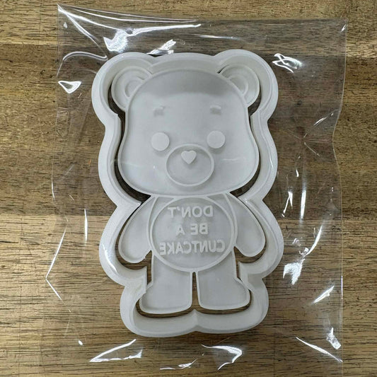 Rude Bear Cookie Cutter - Don't Be A C*ntcake