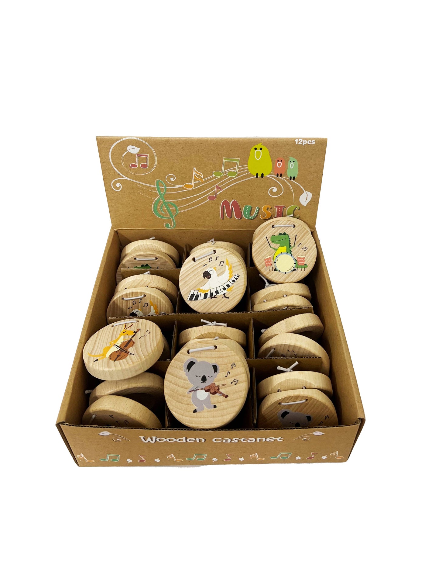 Wooden Aussie Animal Castanets