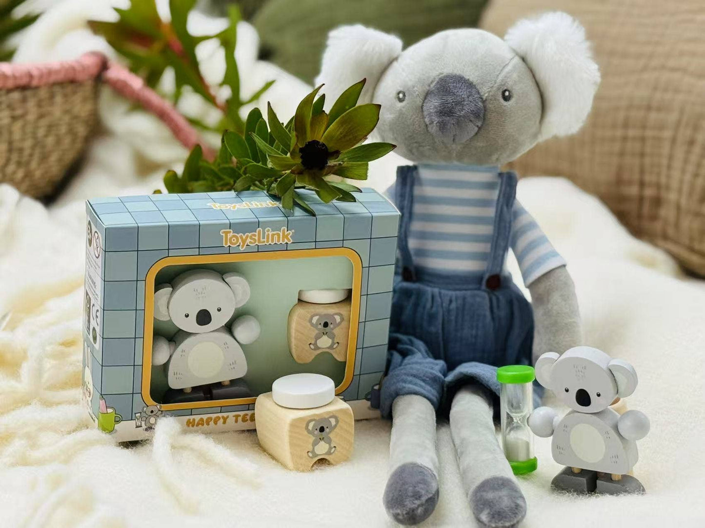 Wooden Happy Teeth Duo with Story Book-Koala