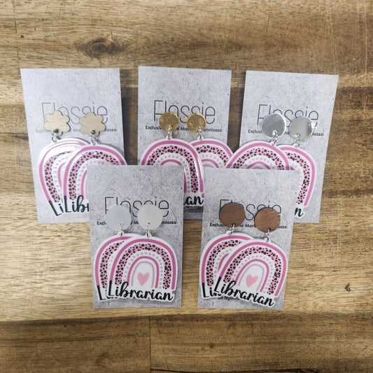 Earrings Librarian Dangles