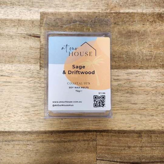 Soy Wax Melts - Sage & Driftwood
